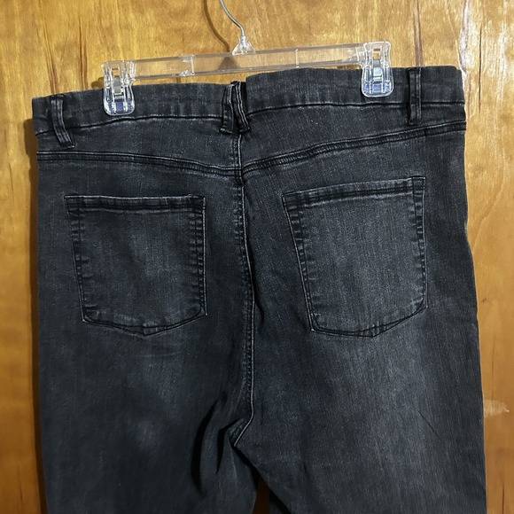 Plus Size 2X Black Jeans Women's Elastic Waist - Picture 5 of 7